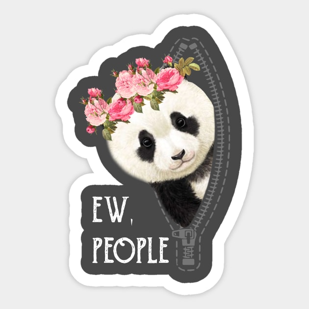 Funny Quarantine Covid Coronavirus Panda social distance parody Sticker by Anonic